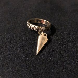 Gold Arrow Charm Ring